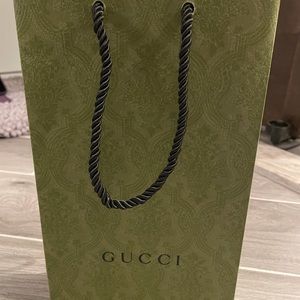 Gucci Green Biodegradable Shopping Bag w/handles.